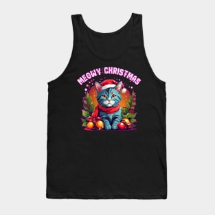 meowy christmas Tank Top